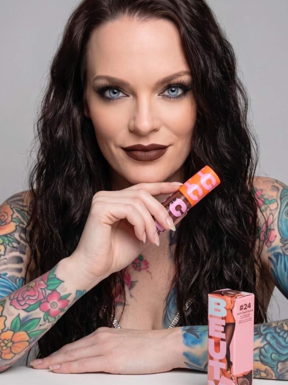 Beauty For Certain ✦ Matte Liquid Lipstick ✦ Shade 24 Deep Brown Long‑Lasting